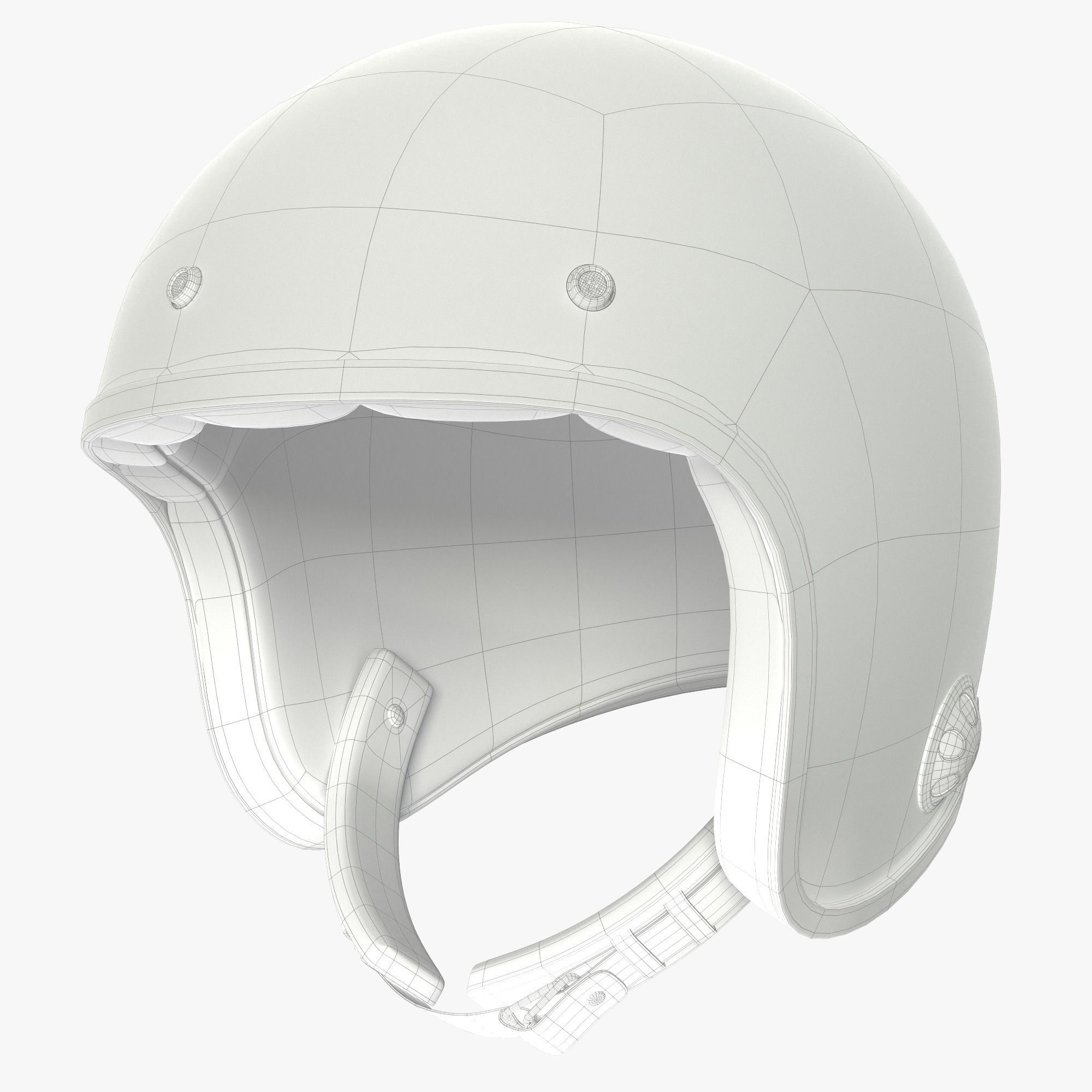 Motorcycle helmet 3D model_6