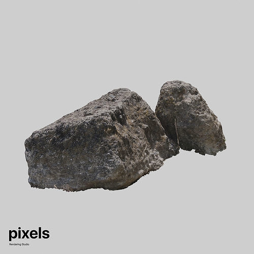 Rock 001 3D model