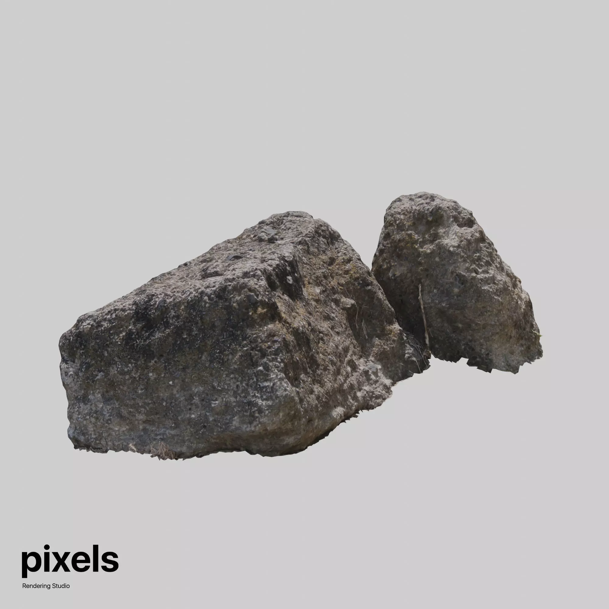 Rock 001 3D model_0