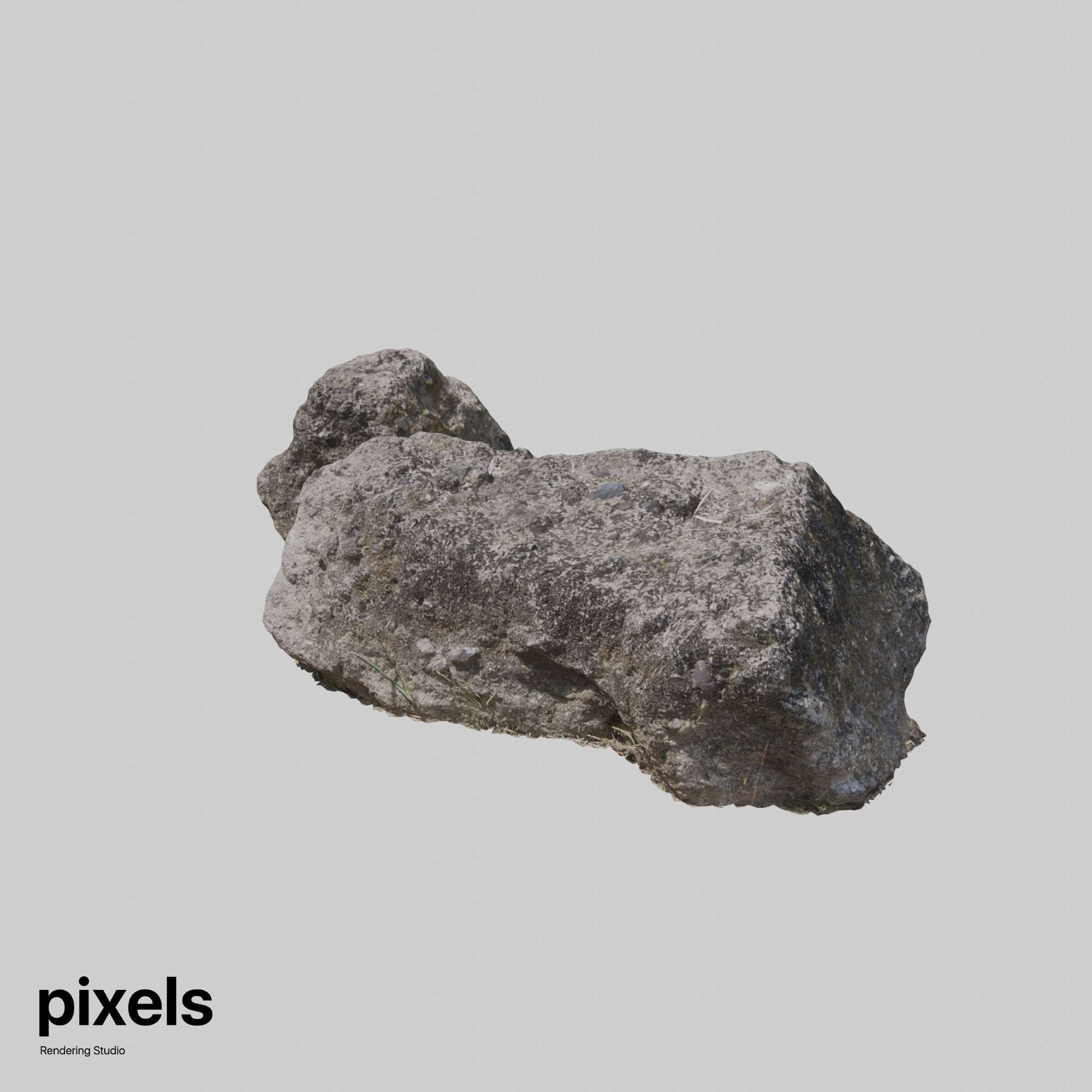 Rock 001 3D model_4