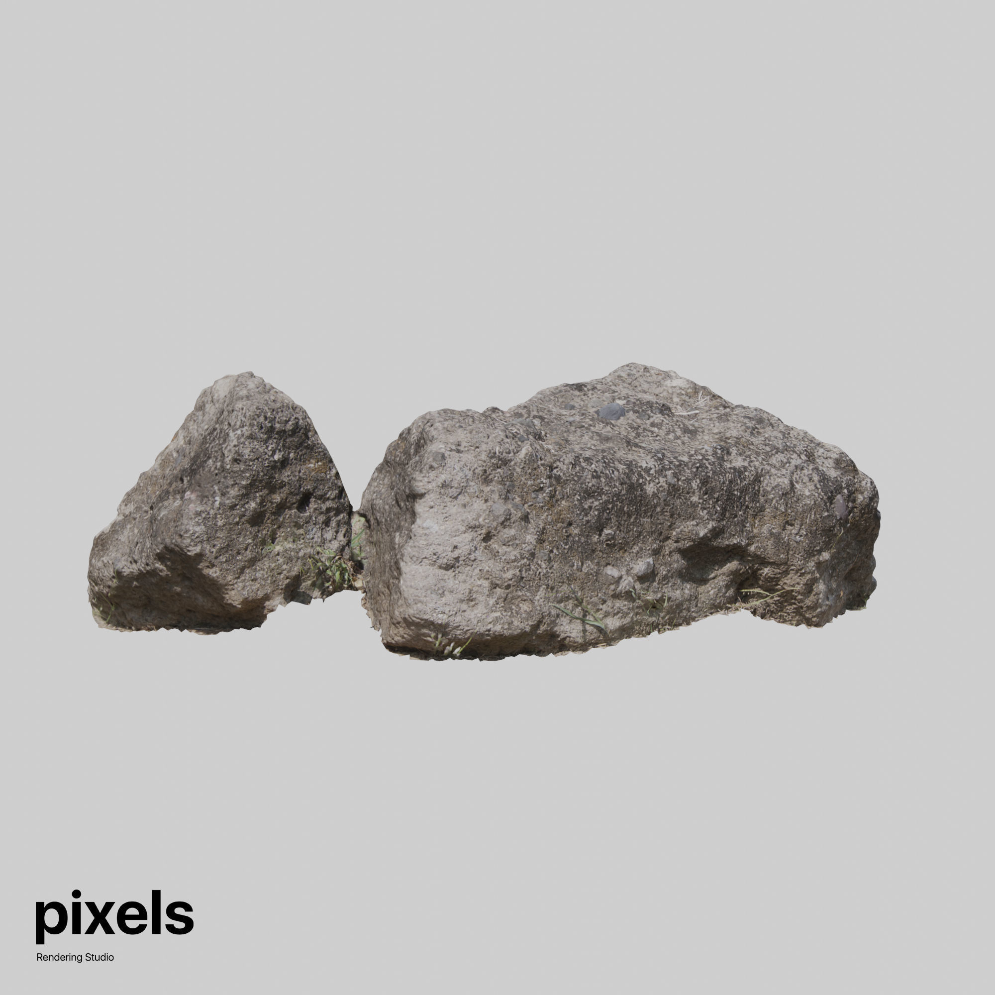 Rock 001 3D model_3