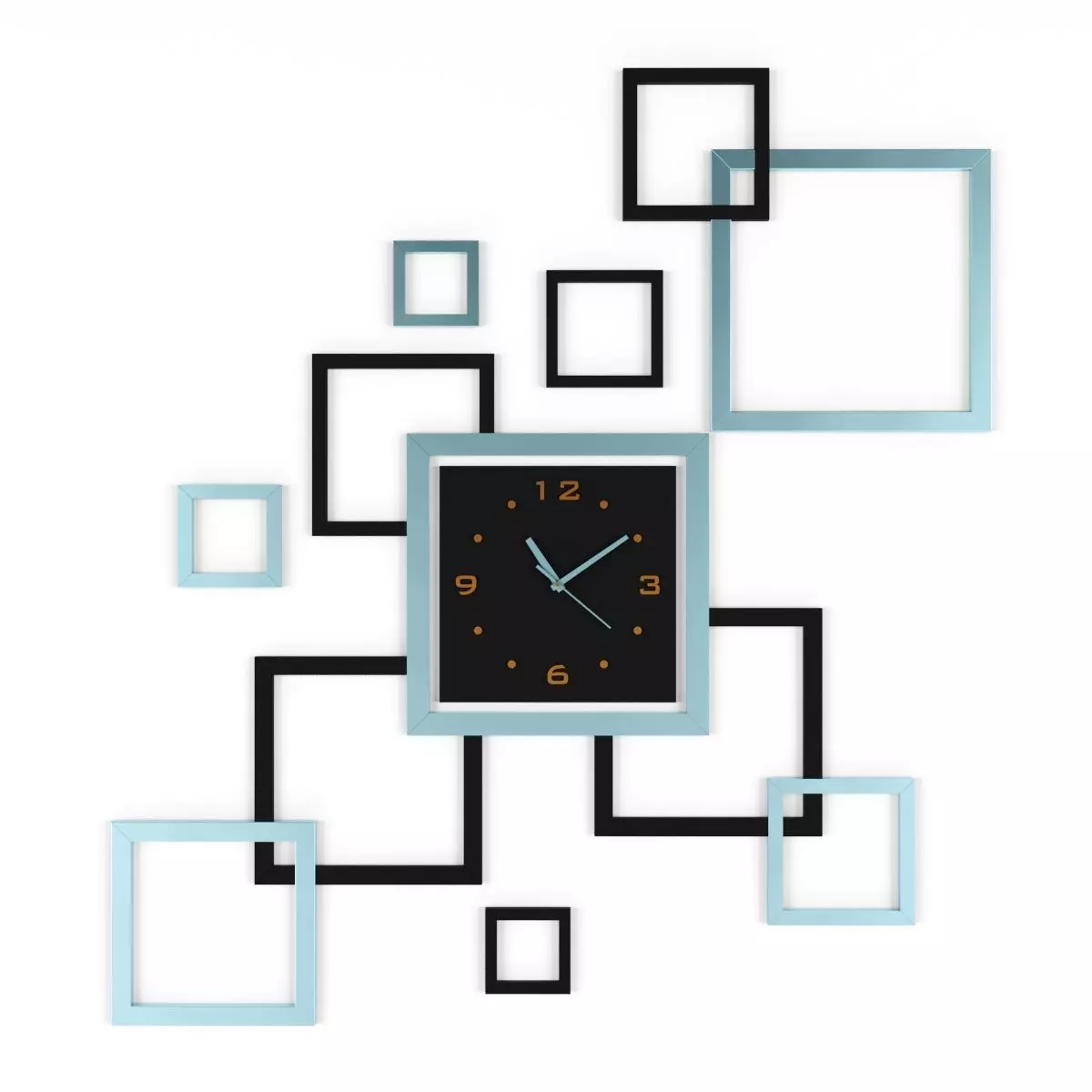 modern watch 3D model_0