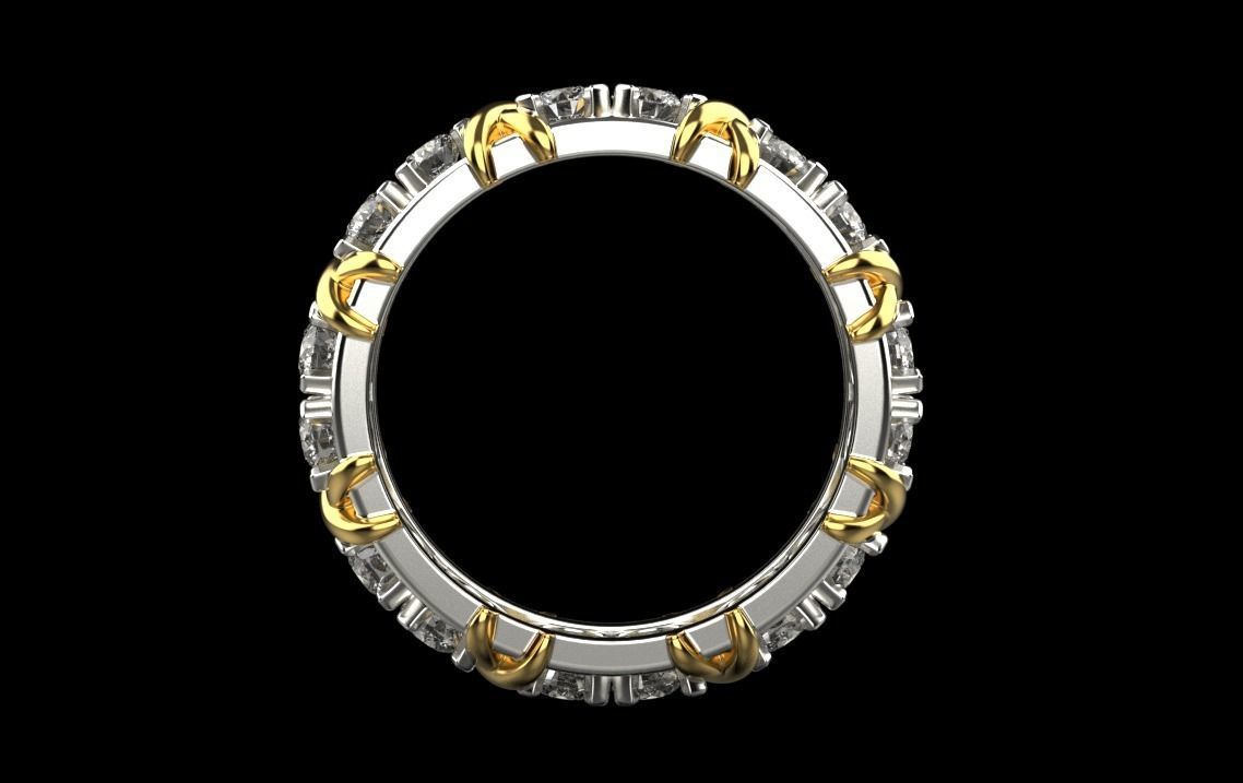 diamond ring 3D print model_9