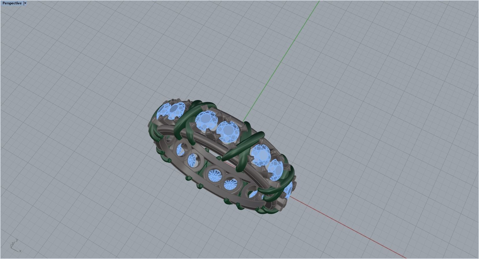 diamond ring 3D print model_18