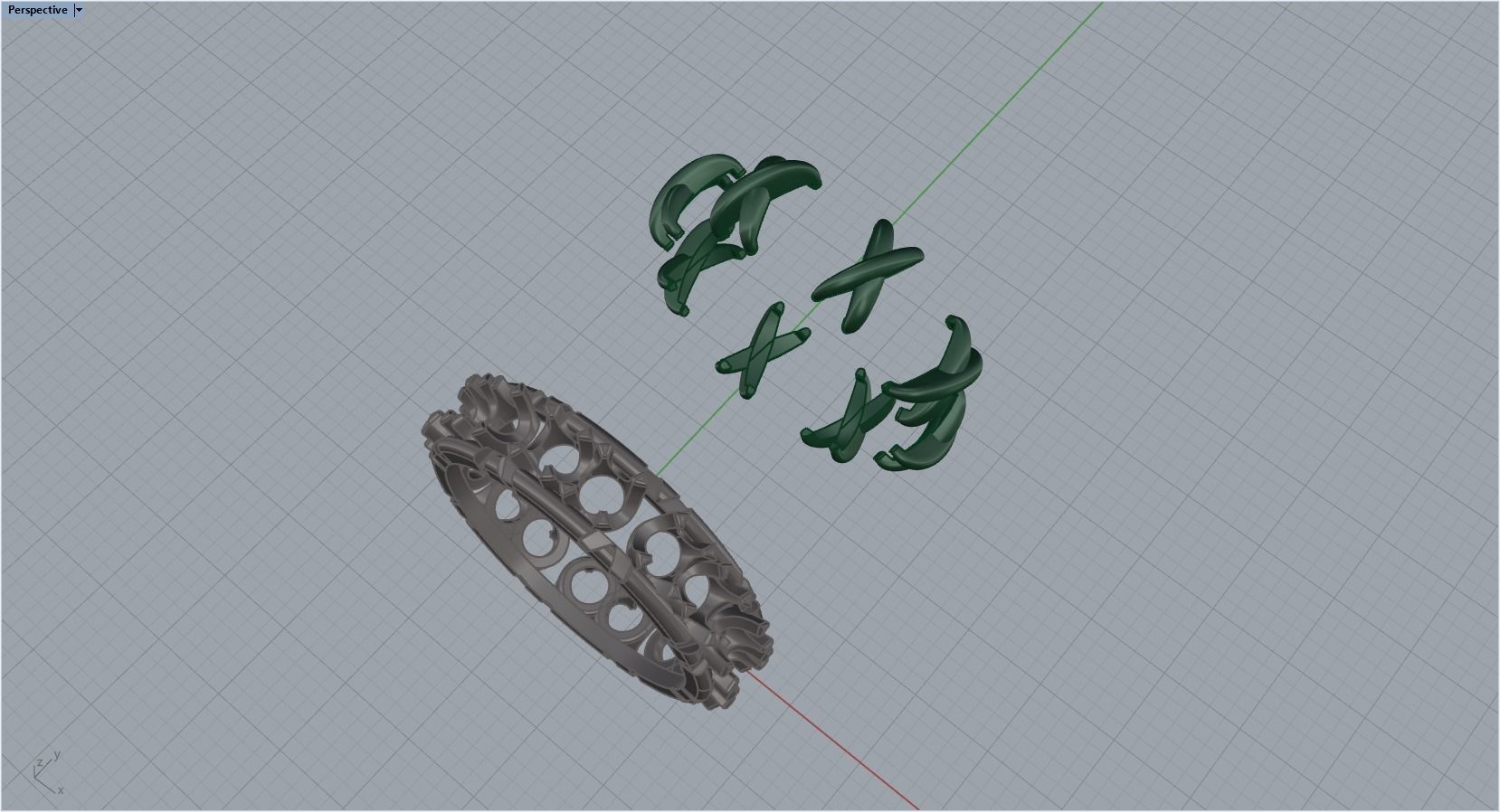 diamond ring 3D print model_25