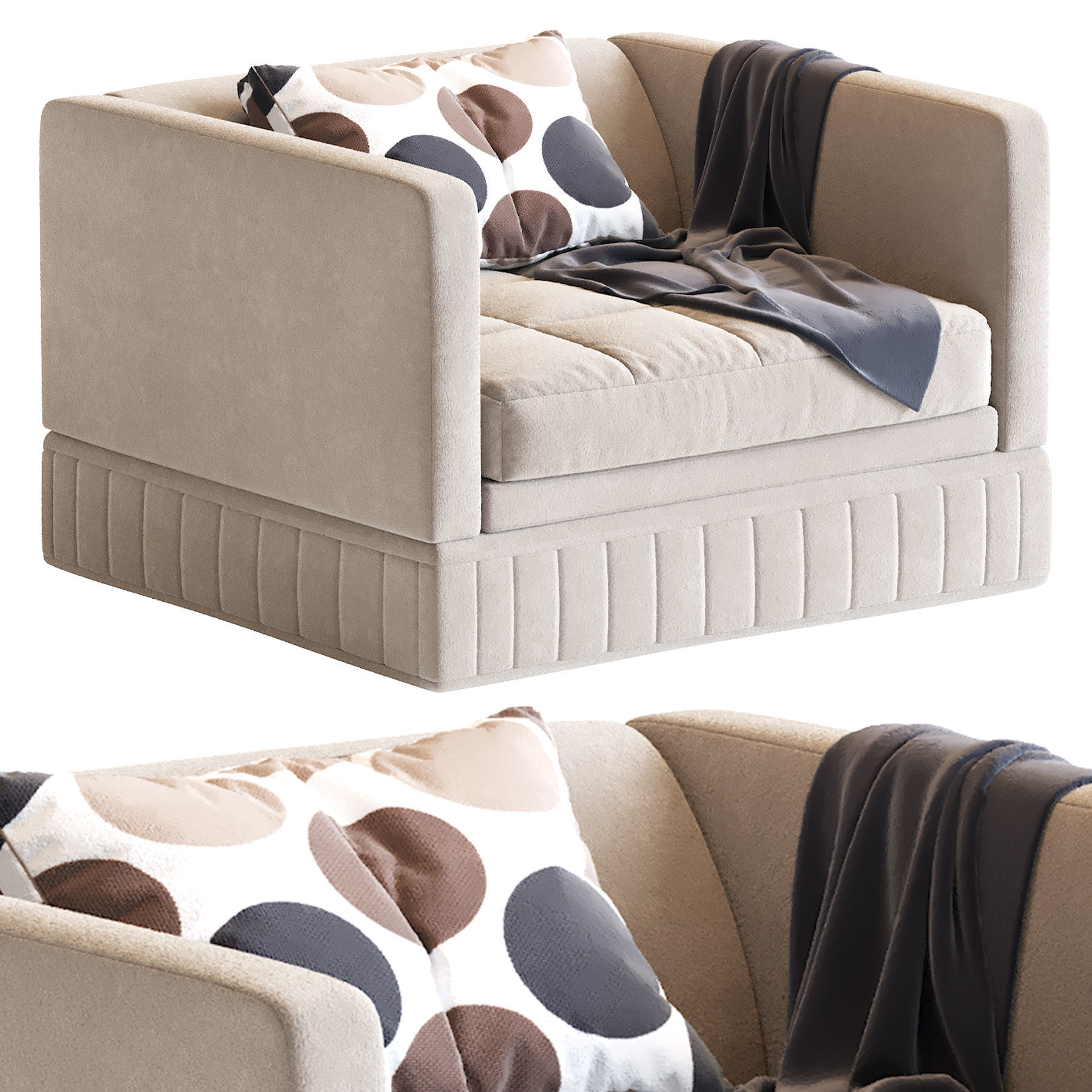 Simpliciter Armchair 3D model_2