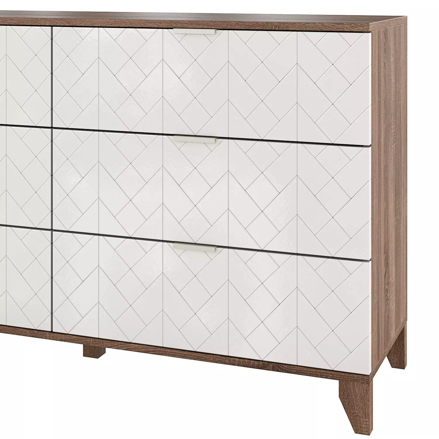 Chest of drawers Scandi White 3D model