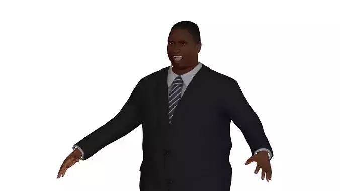 Fat man in a suit