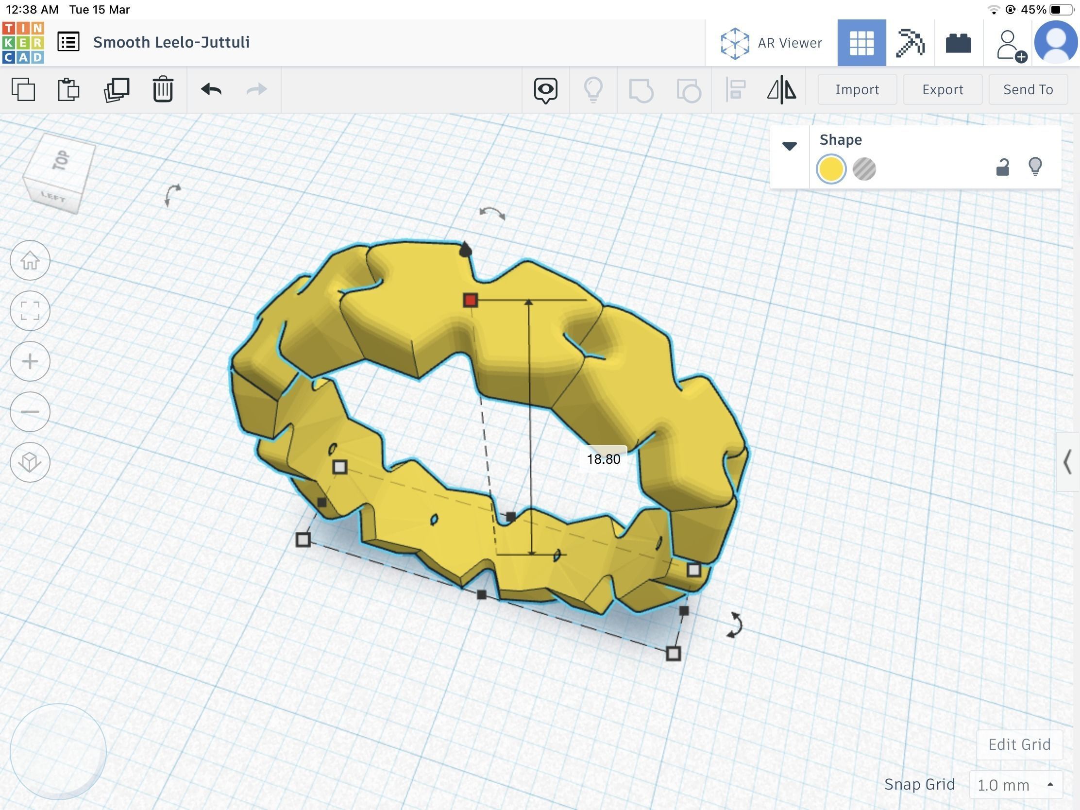 X-ring Stl metal ring 3D print model_3