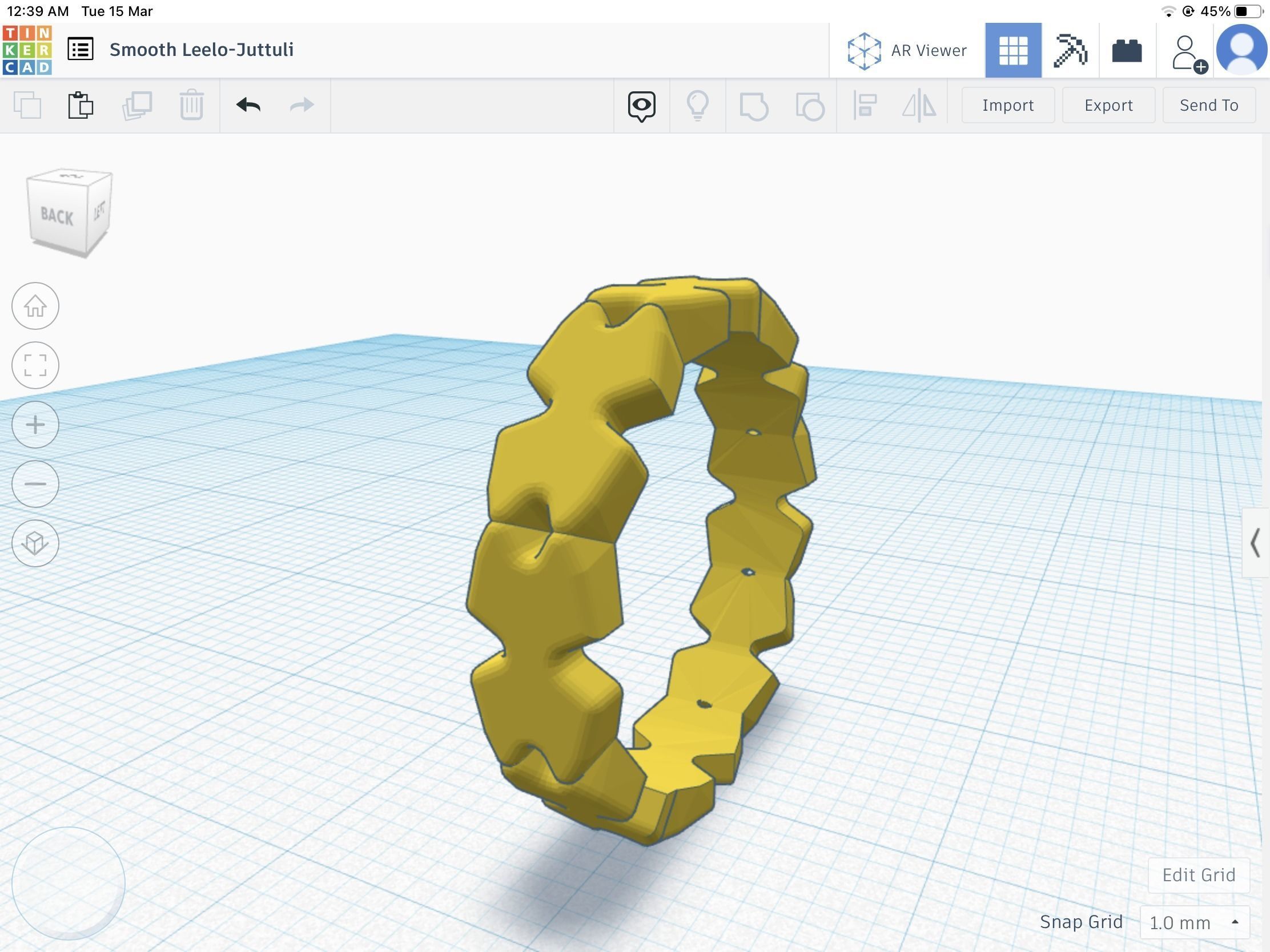 X-ring Stl metal ring 3D print model_4