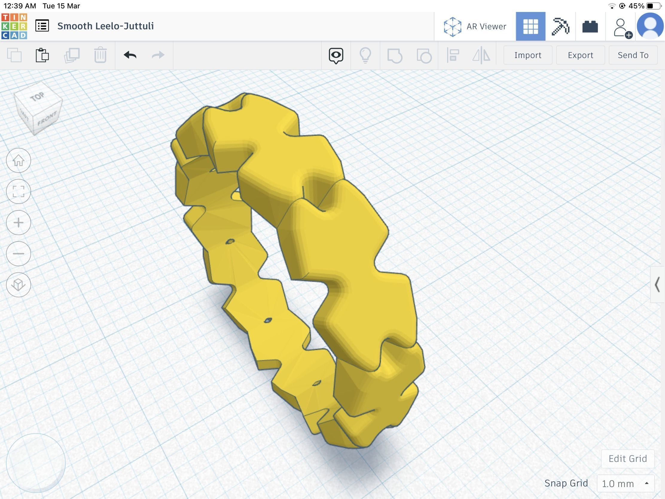 X-ring Stl metal ring 3D print model_2