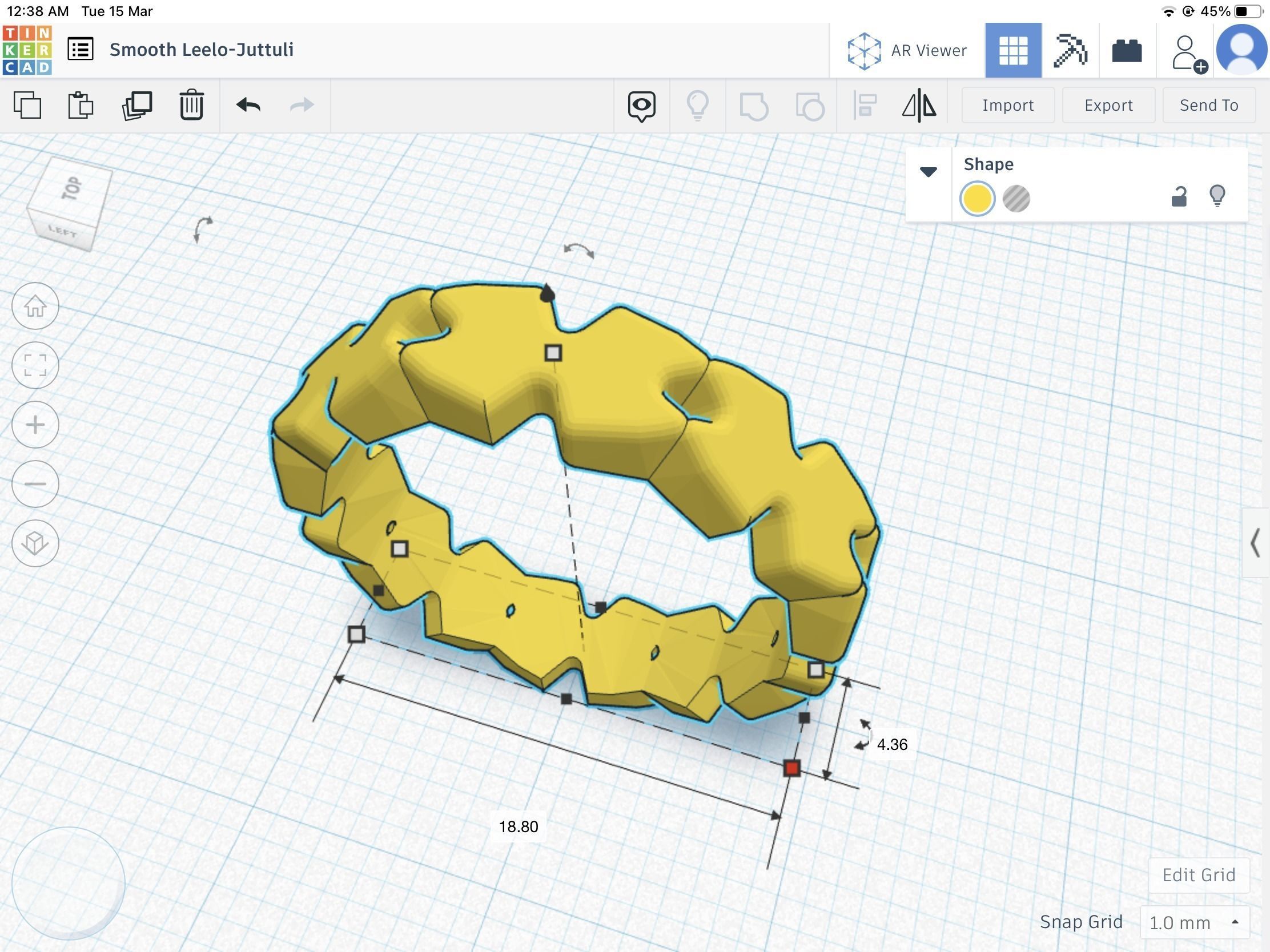 X-ring Stl metal ring 3D print model_1