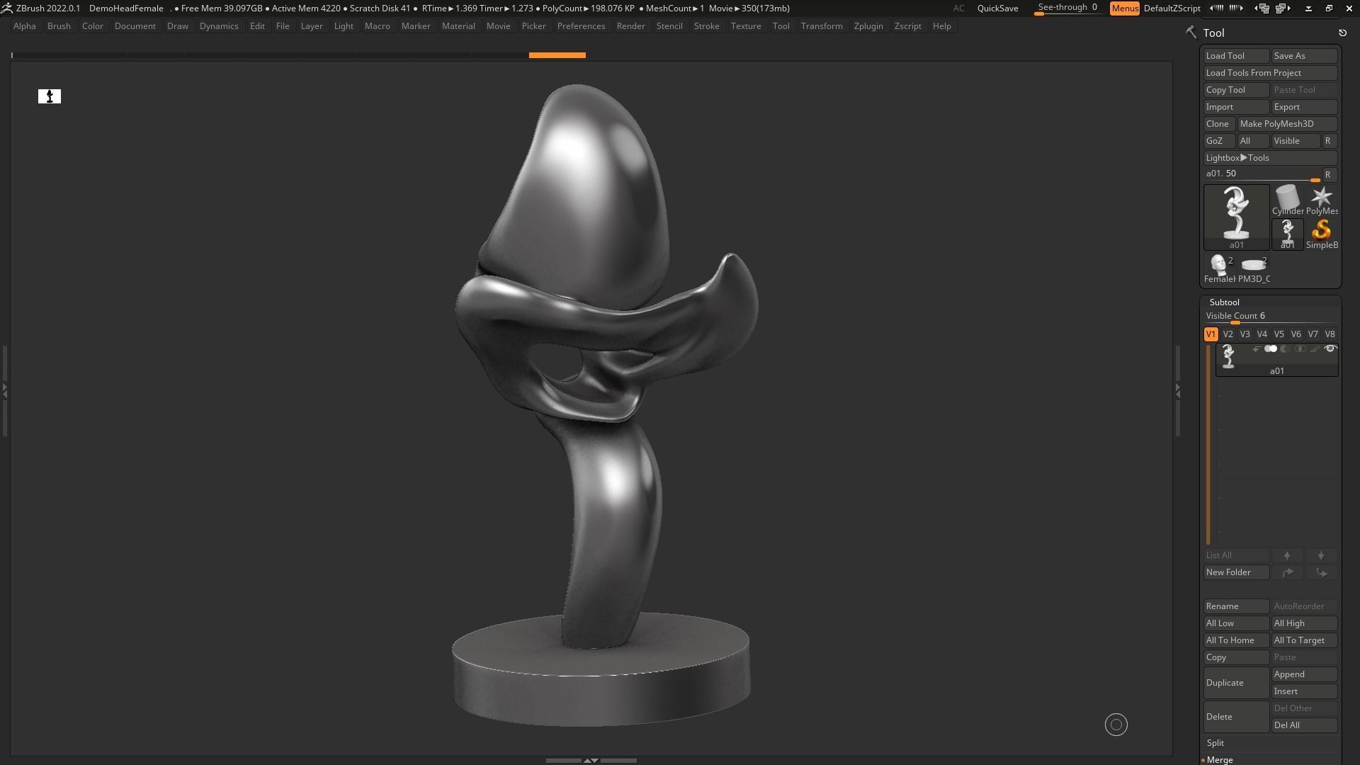 Modern Abstract Decorative sculpture 3d print model 128 3D print model_13