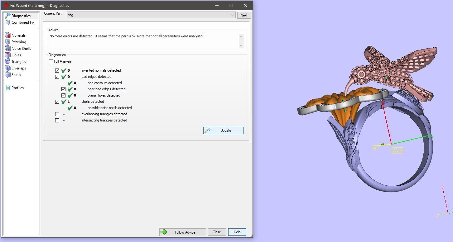 Hummingbird Ring 3D print model_9