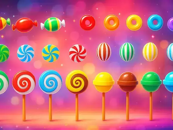 Candy Collection set of pins