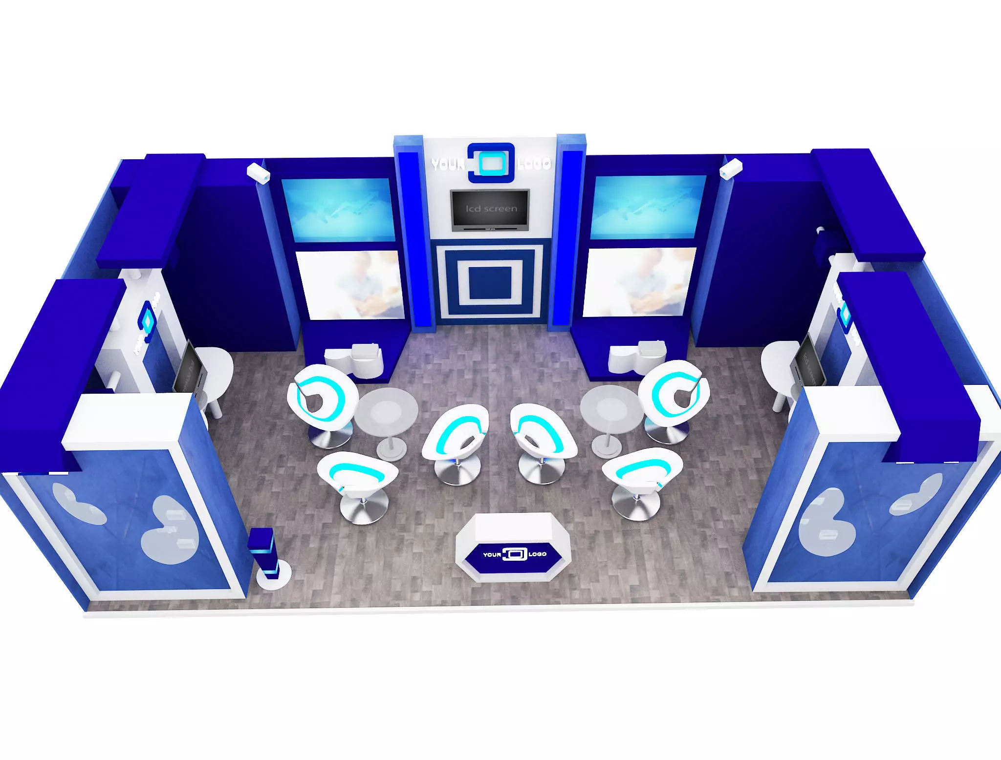 Booth Exhibition Stand a591b 3D model