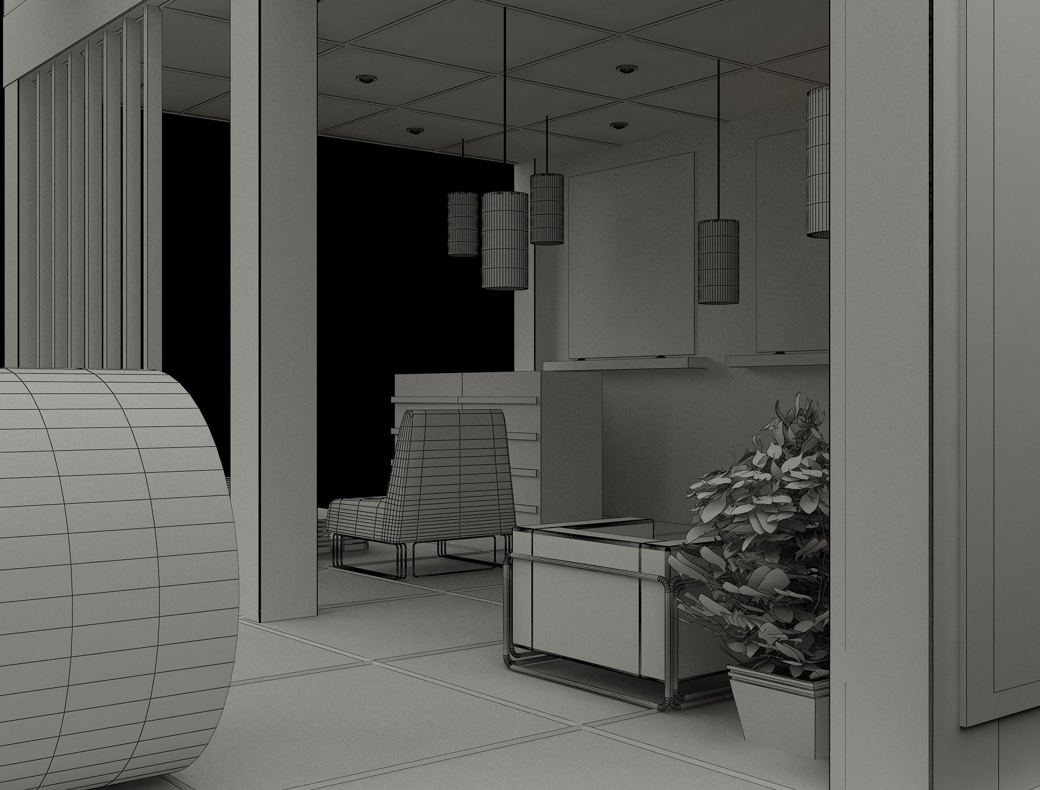 Booth Exhibition Stand a592a 3D model_3