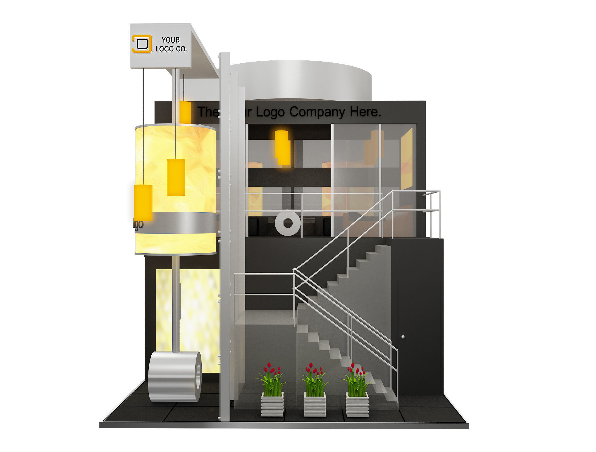 Booth Exhibition Stand a592a 3D model_20