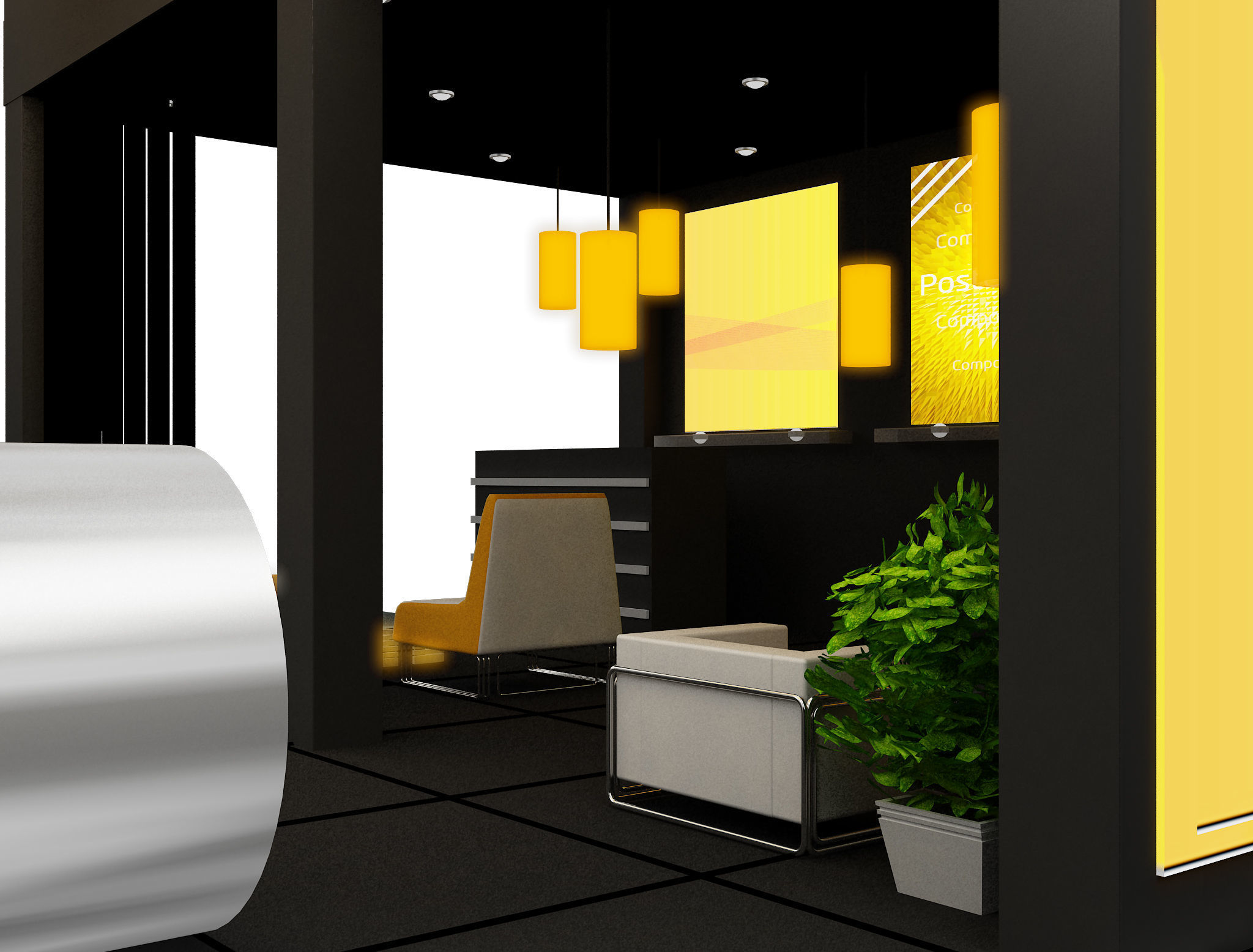 Booth Exhibition Stand a592a 3D model_2