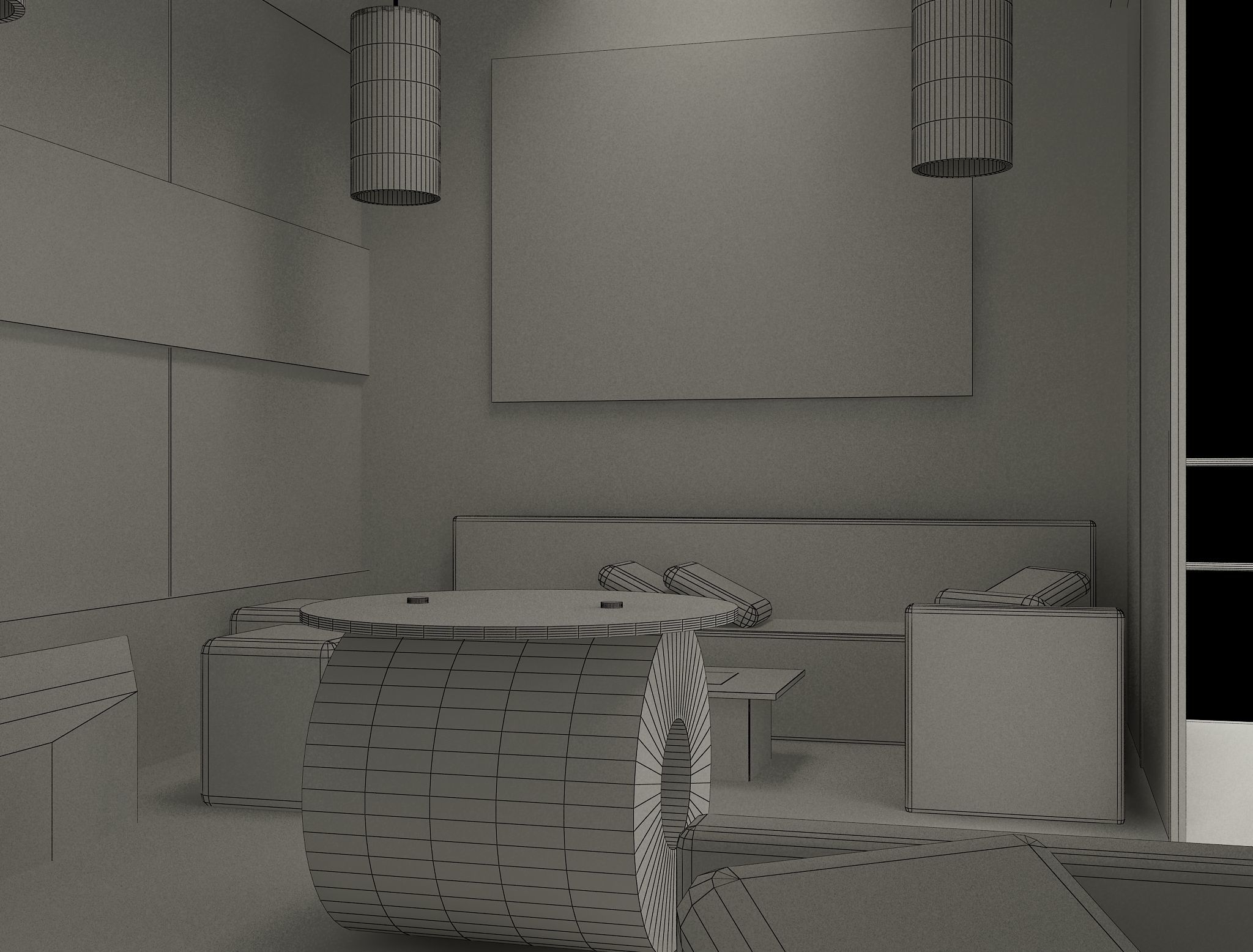 Booth Exhibition Stand a592a 3D model_9