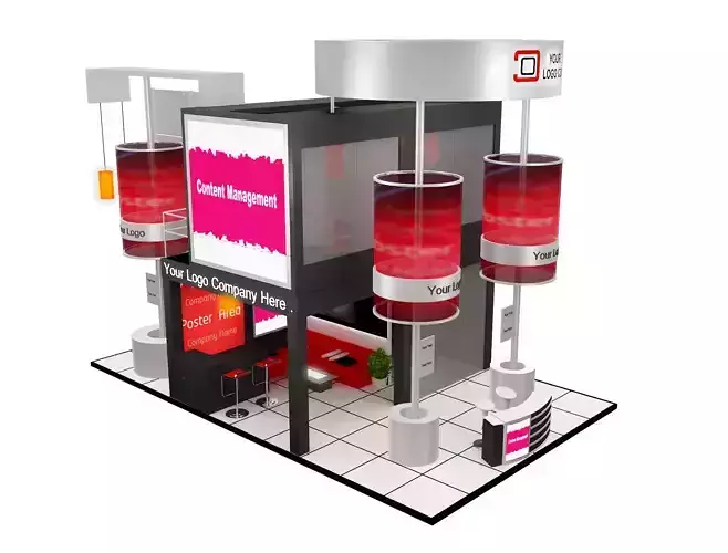  Booth Exhibition Stand a592b