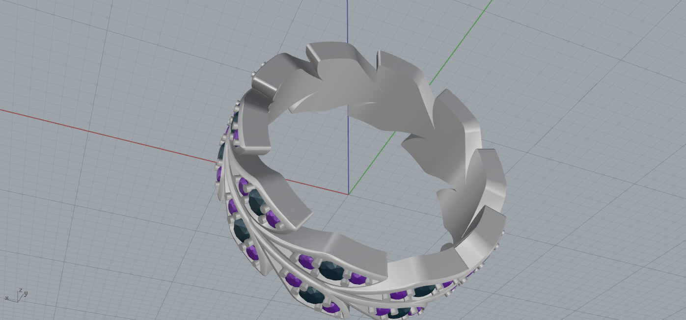 Tiffany Ring  3D print model_8