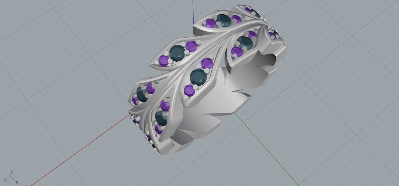 Tiffany Ring  3D print model_7