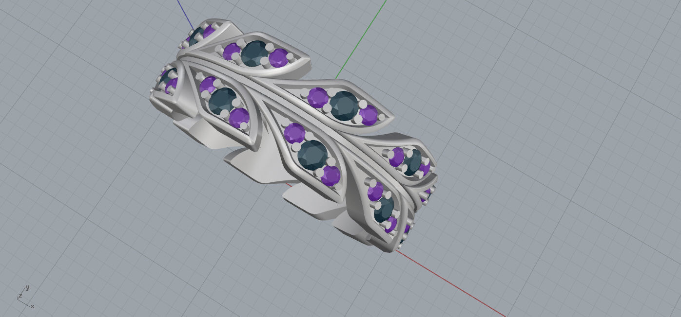 Tiffany Ring  3D print model_6