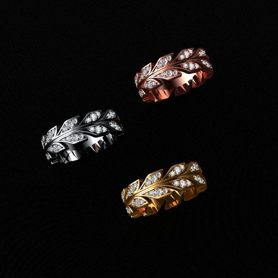 Tiffany Ring  3D print model_3