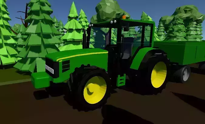 JOHN DEERE Low Poly