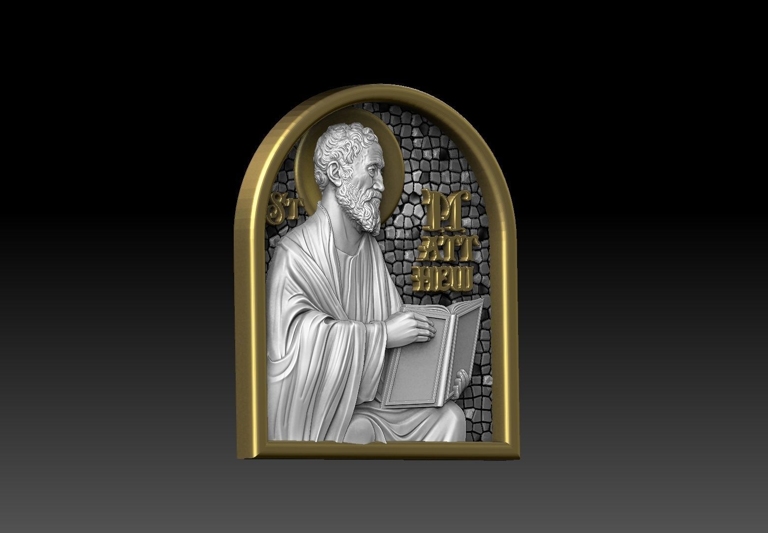 saint Matthew apostle CNC 3D PRINTING MODEL 3D print model_7