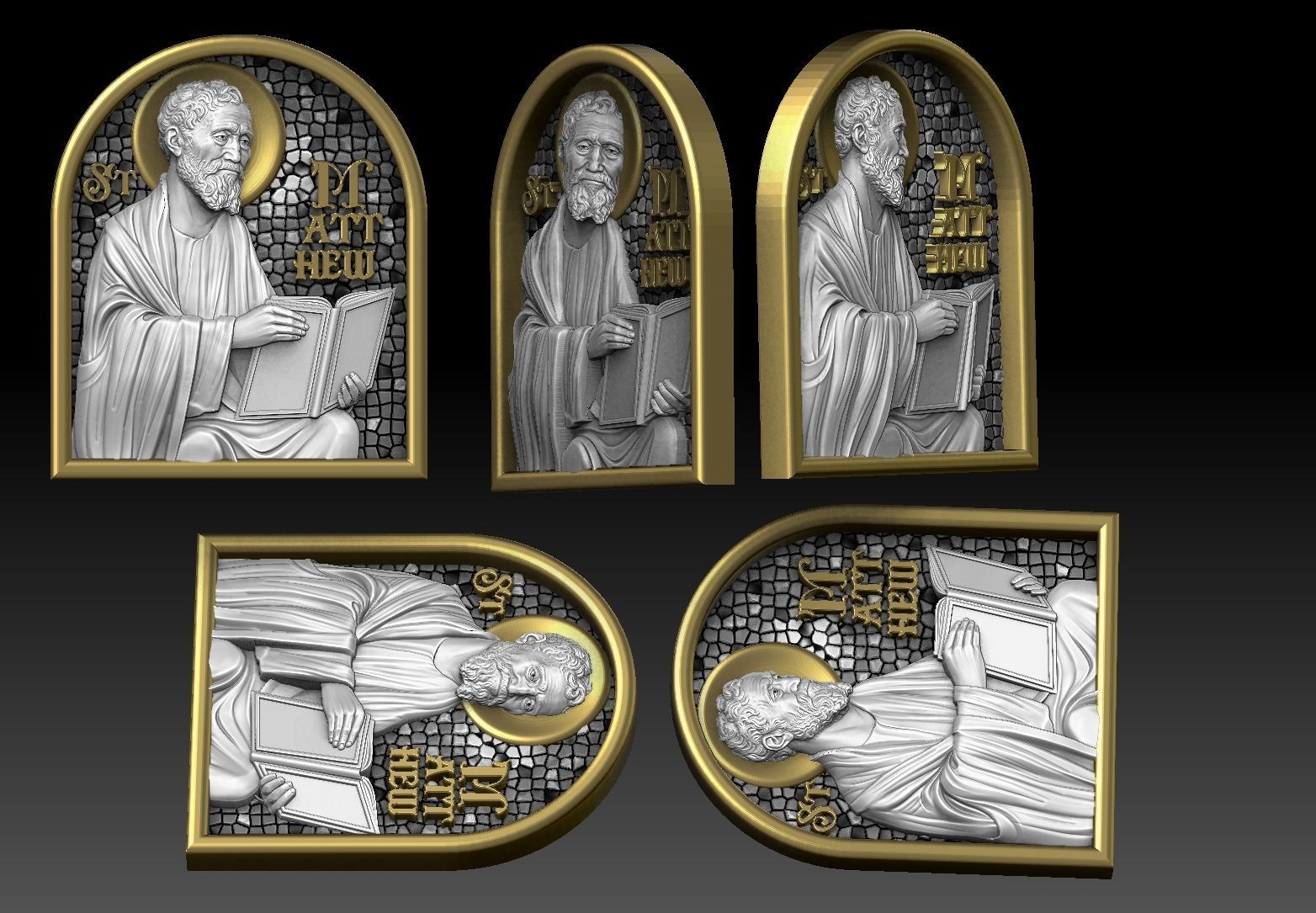 saint Matthew apostle CNC 3D PRINTING MODEL 3D print model_2