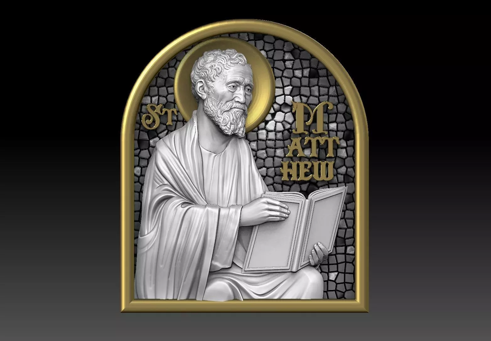 saint Matthew apostle CNC 3D PRINTING MODEL 3D print model_0