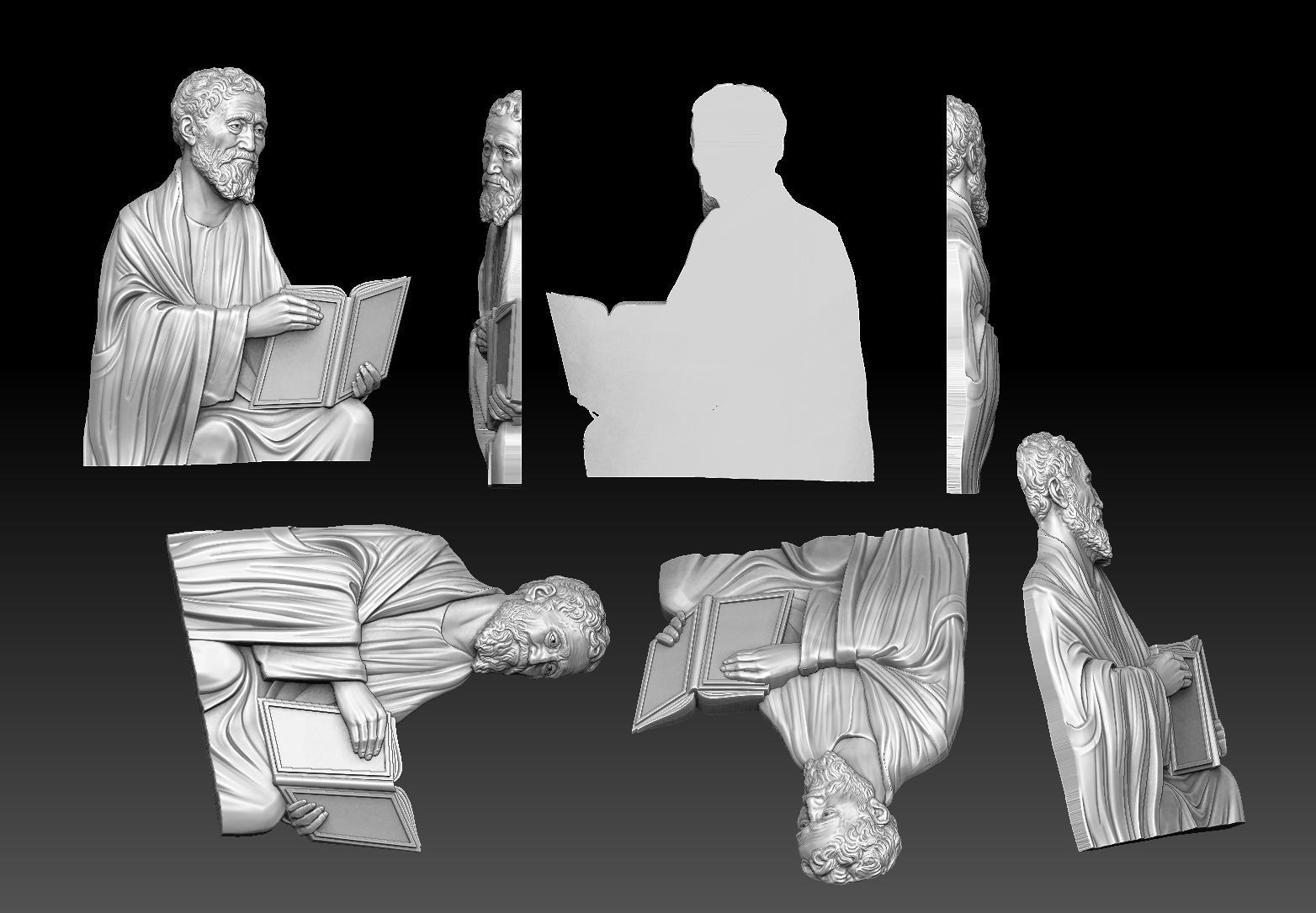 saint Matthew apostle CNC 3D PRINTING MODEL 3D print model_3