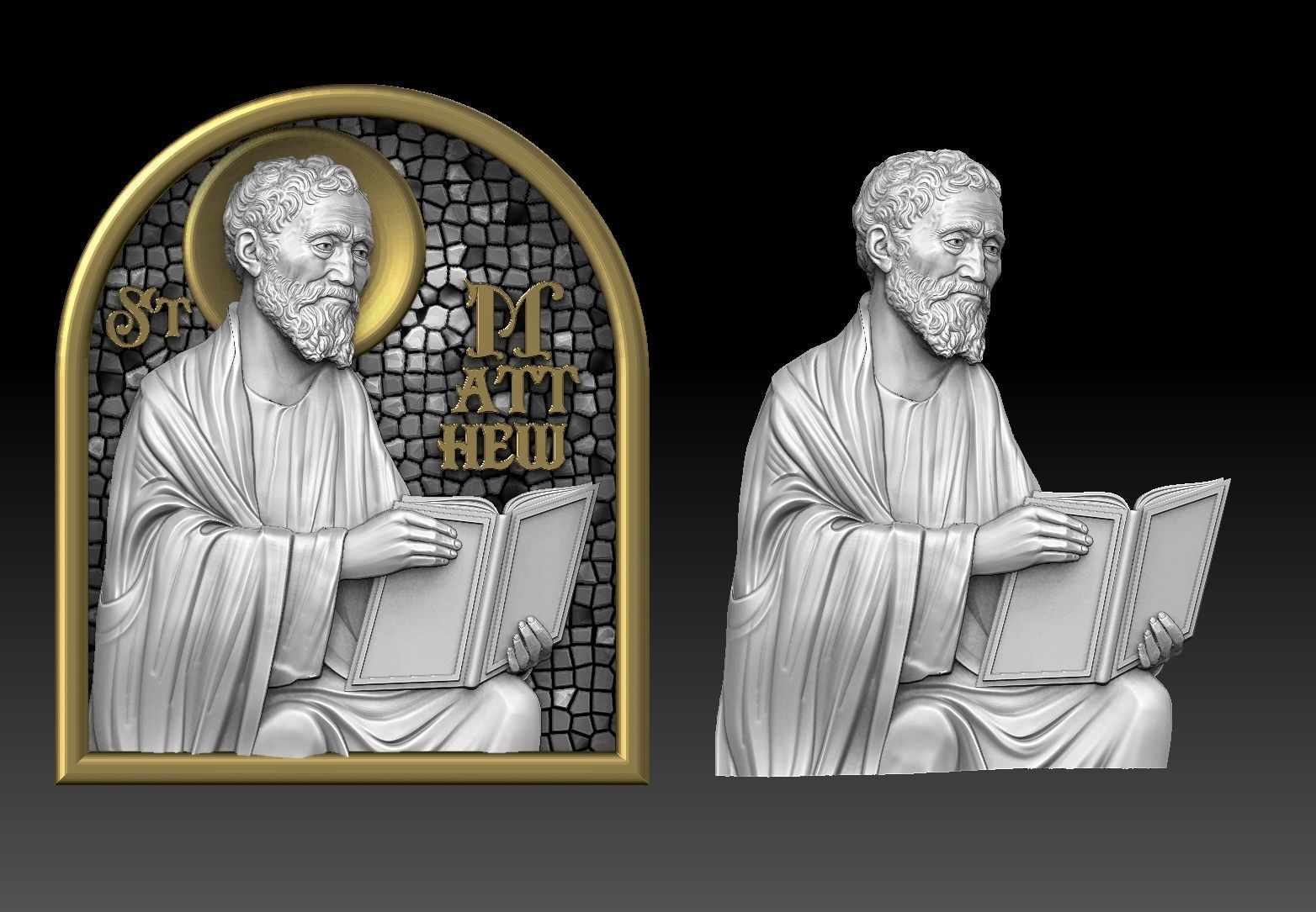 saint Matthew apostle CNC 3D PRINTING MODEL 3D print model_1