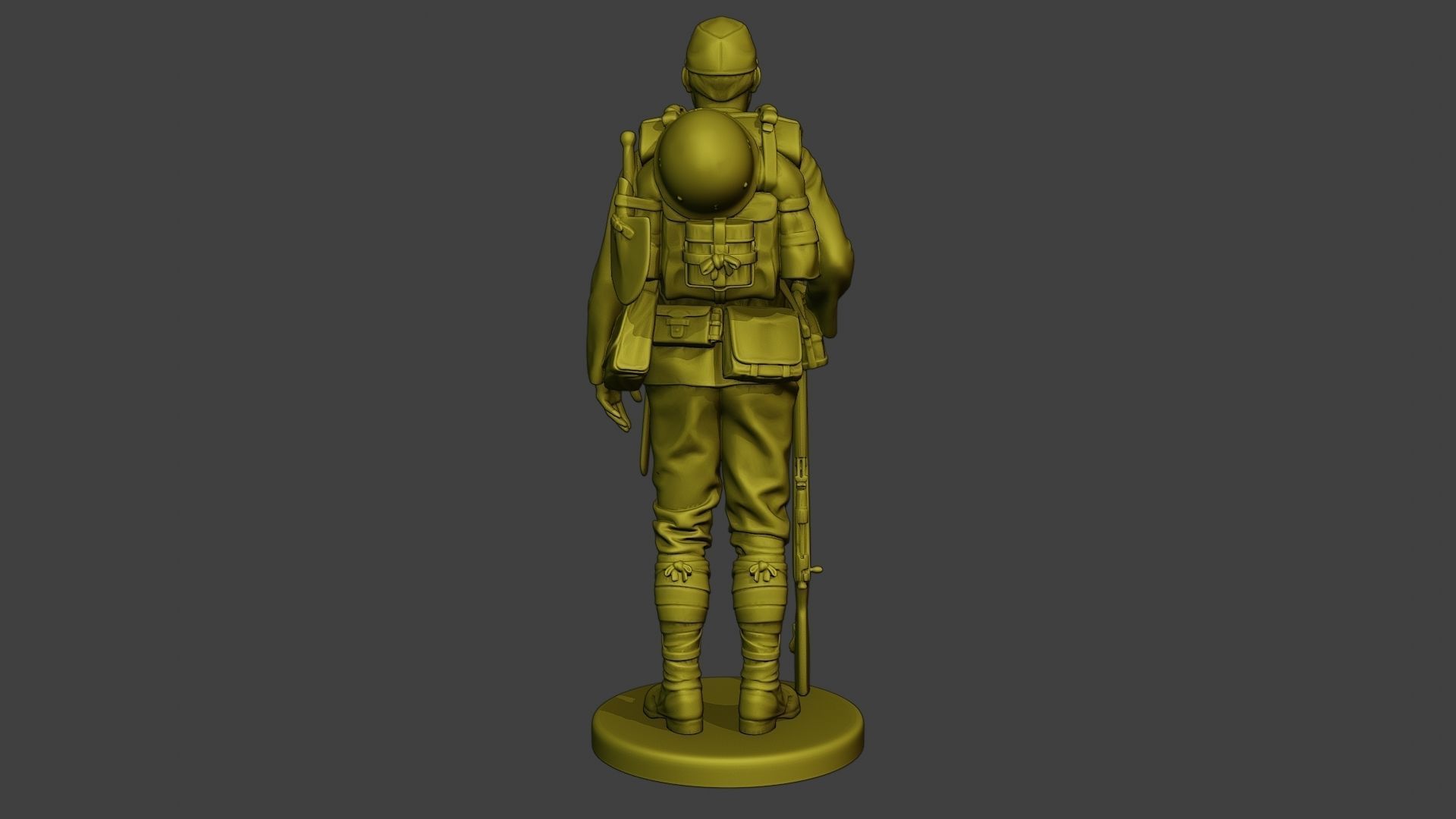 Japanese soldier ww2 Attention2 J1 3D print model_6