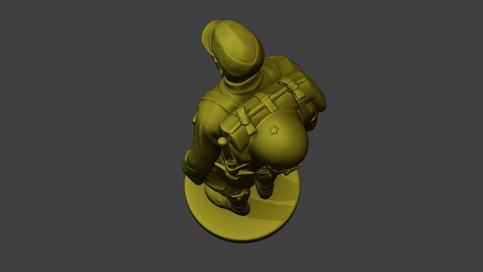 Japanese soldier ww2 Attention2 J1 3D print model_16