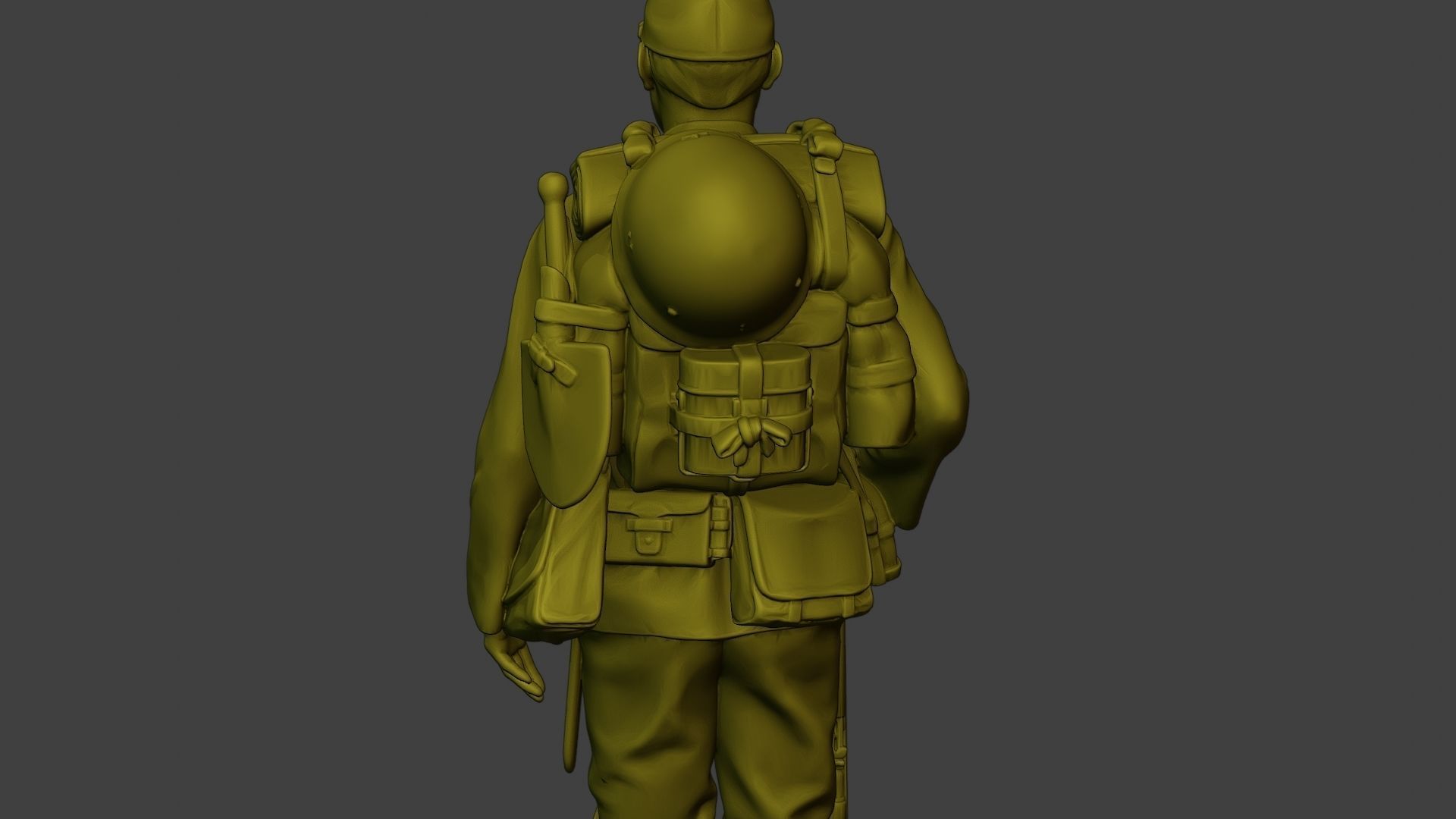 Japanese soldier ww2 Attention2 J1 3D print model_21