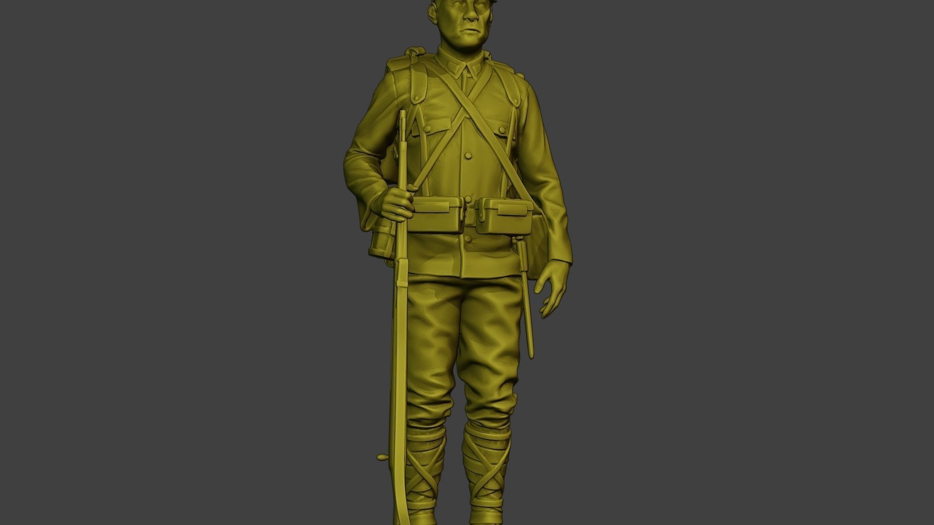 Japanese soldier ww2 Attention2 J1 3D print model_28