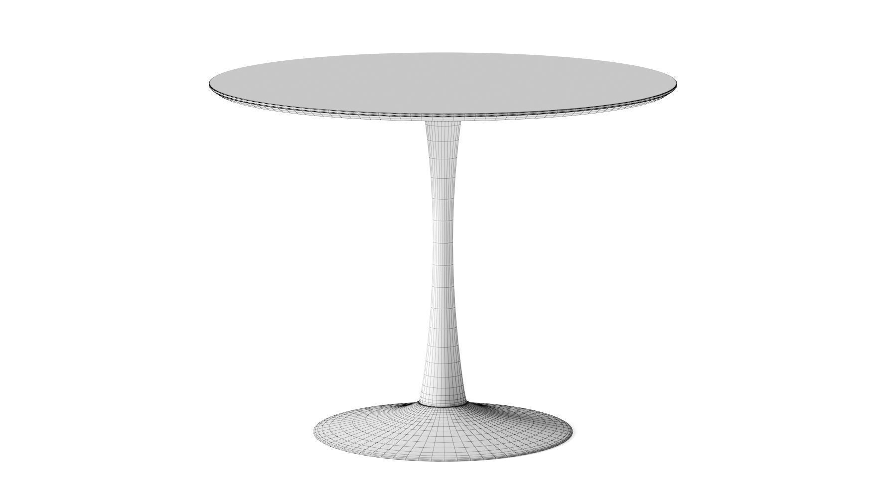 Jysk Ringsted Round Wooden Dining Table 3D model_1