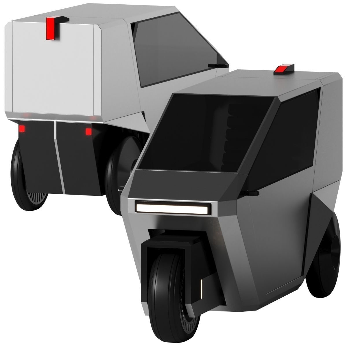 Cargo moto concept 3D model_1