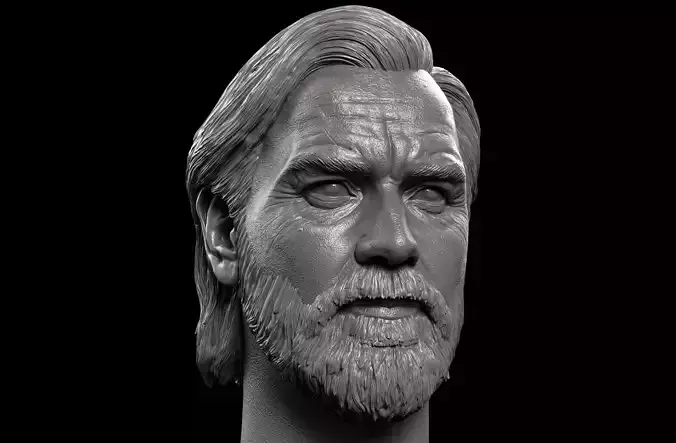Obi-Wan Kenobi Head- Ewan McGregor 3D print model