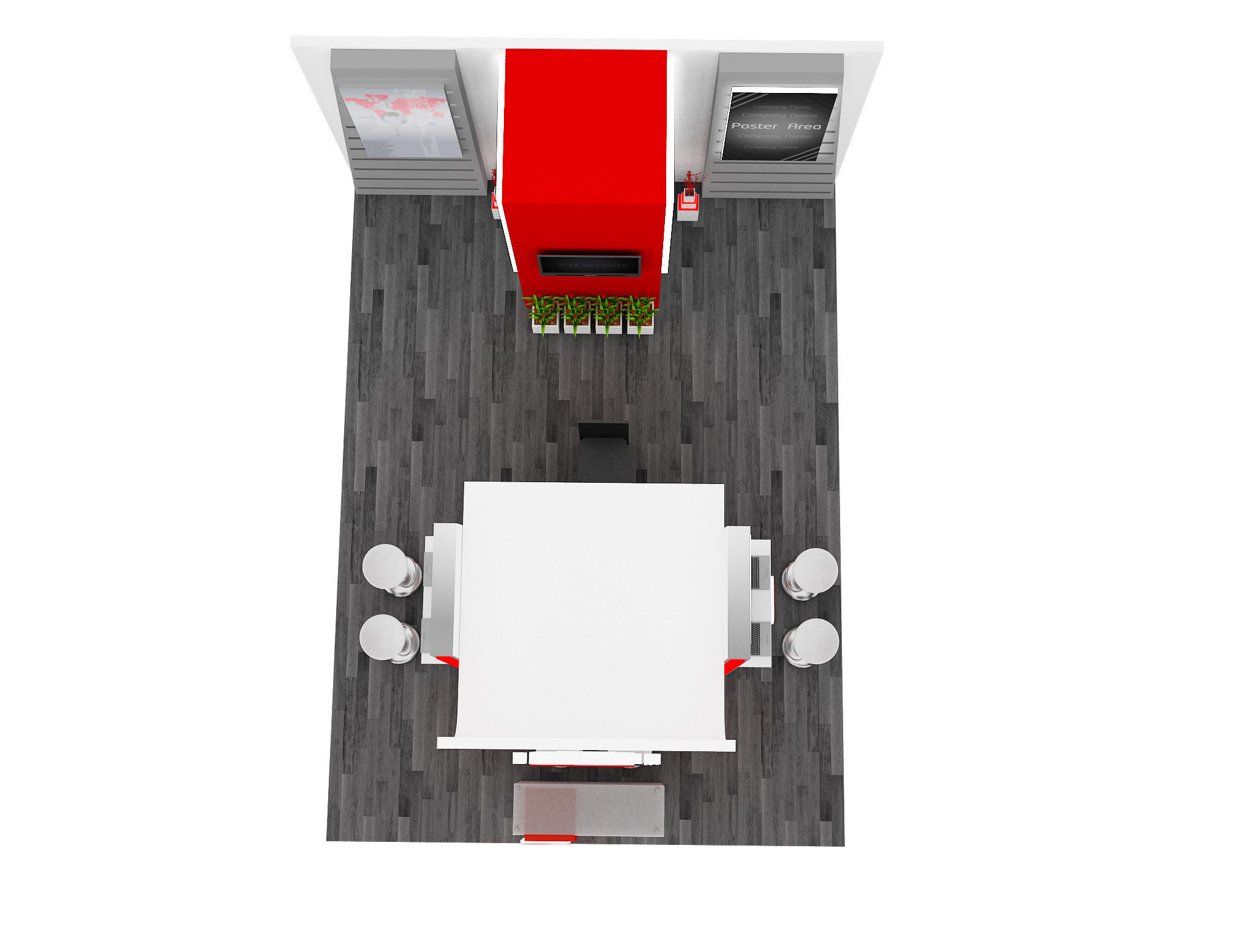 Booth Exhibition Stand a593d 3D model_12