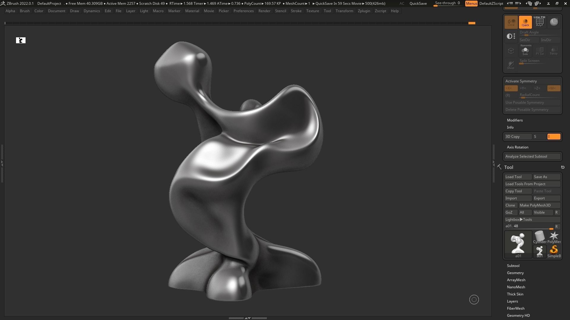 Modern Abstract Dcorative sculpture 3d print model 129 3D print model_5