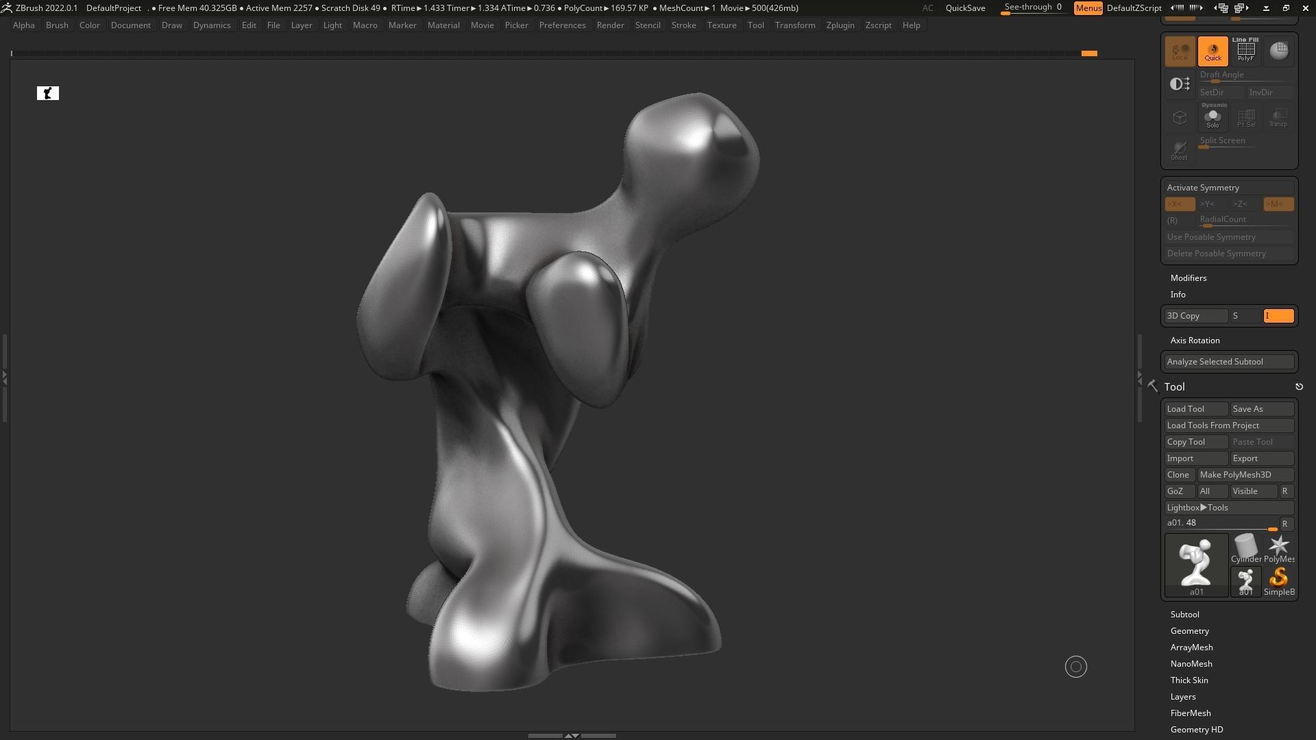 Modern Abstract Dcorative sculpture 3d print model 129 3D print model_4