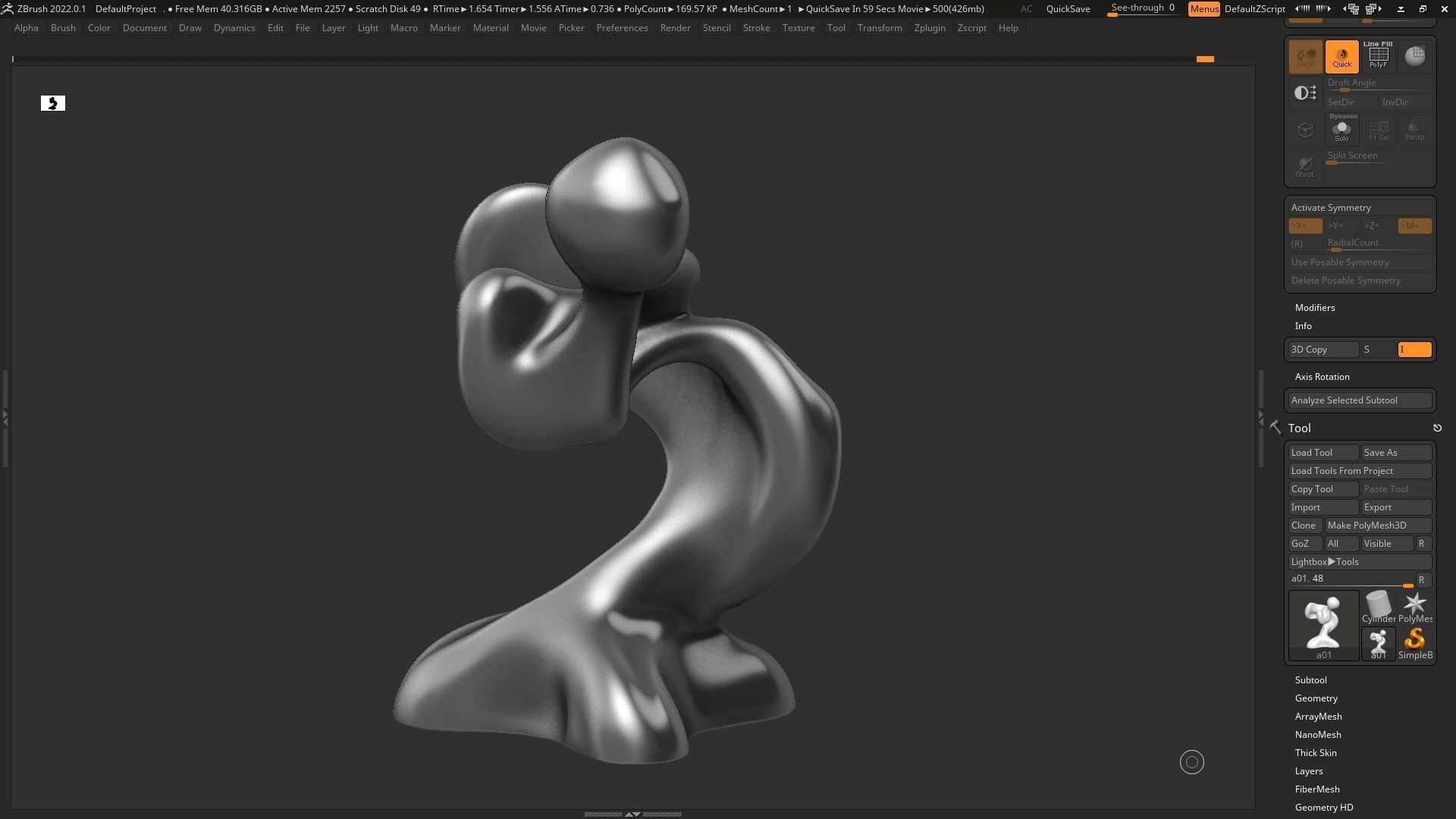 Modern Abstract Dcorative sculpture 3d print model 129 3D print model_10