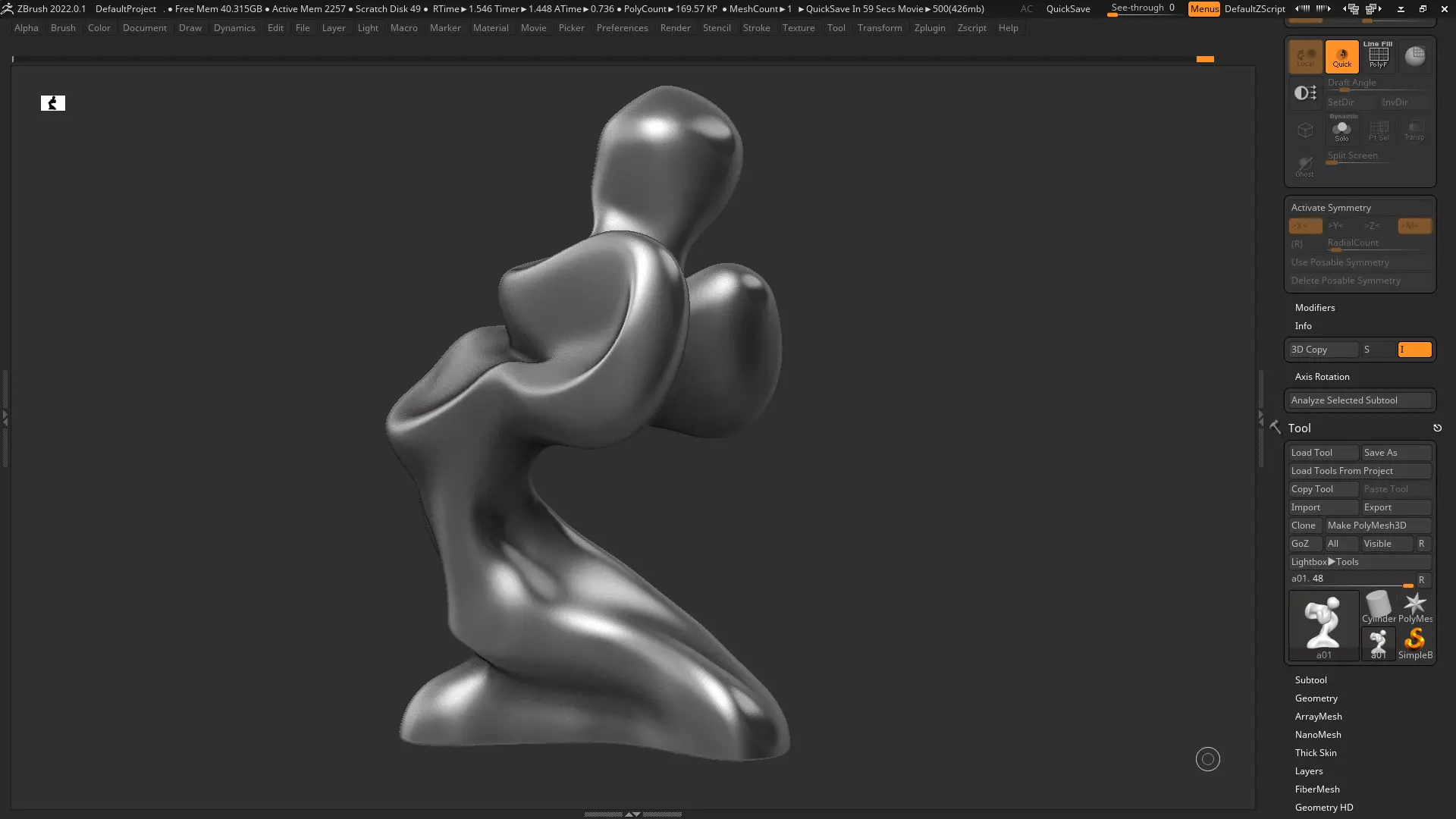 Modern Abstract Dcorative sculpture 3d print model 129 3D print model_0