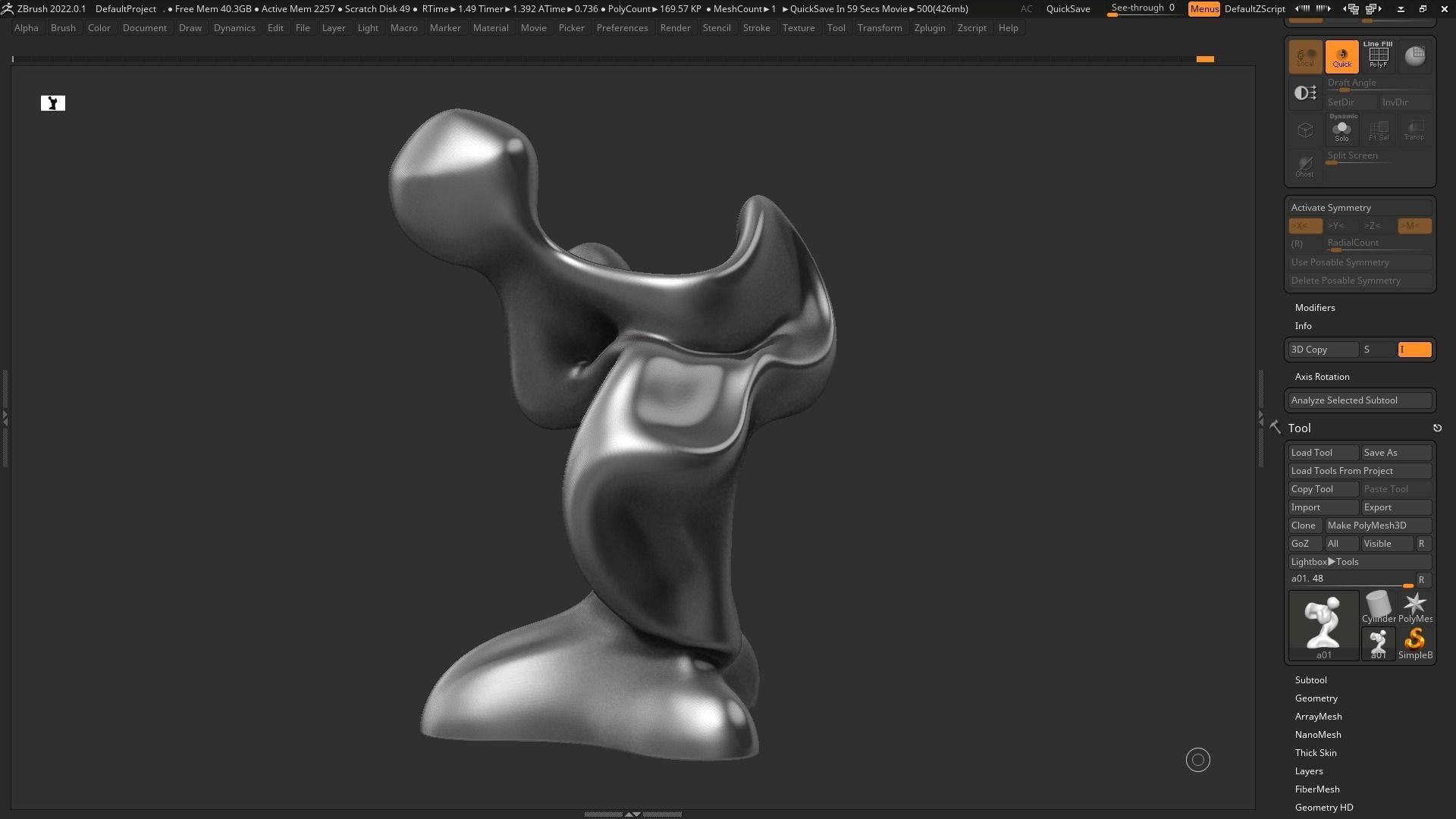 Modern Abstract Dcorative sculpture 3d print model 129 3D print model_11