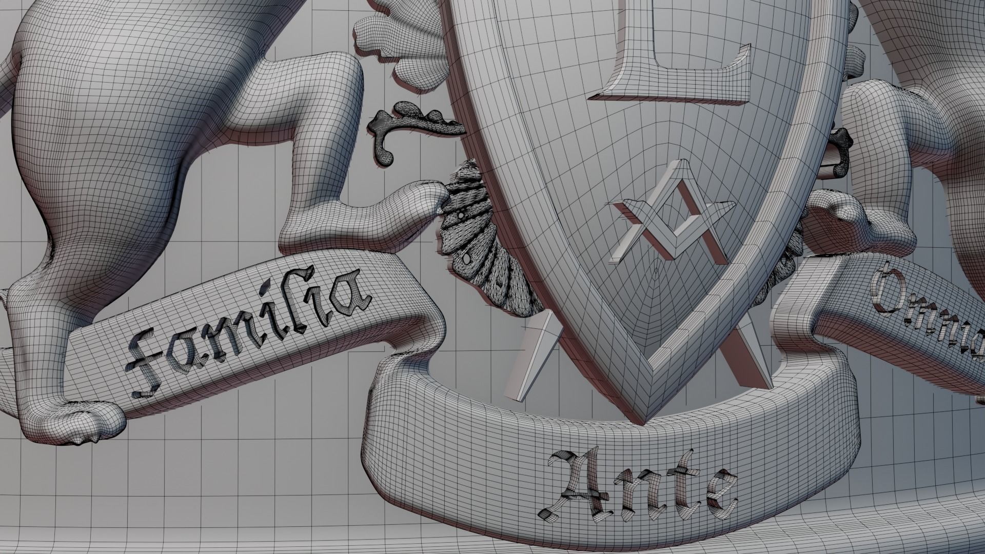 Family ring 3D print model_17