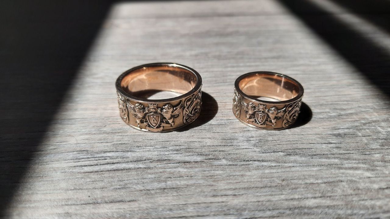 Family ring 3D print model_3